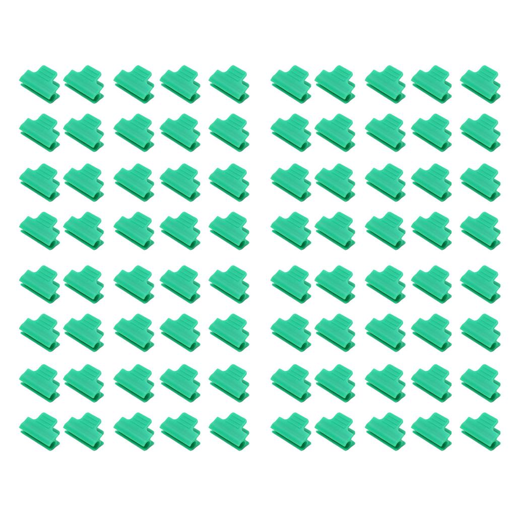 100pcs Greenhouse Clamps Film Row Cover Netting Tunnel Hoop Clip Frame Shading Net Rod Clip Greenhouse Film Clamps