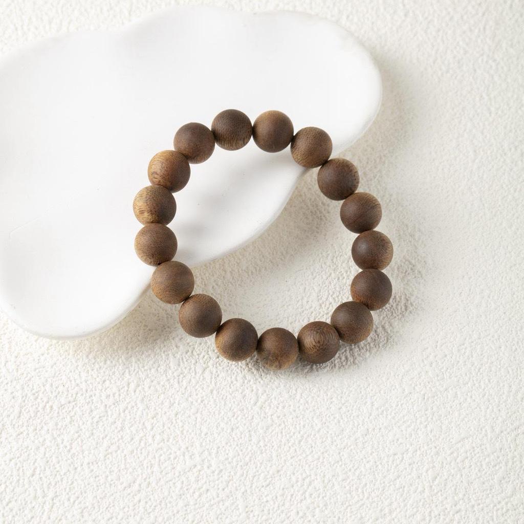Natural Kynam Agarwood 108-Bead Multi-Strand Prayer Bracelet for Women and Men