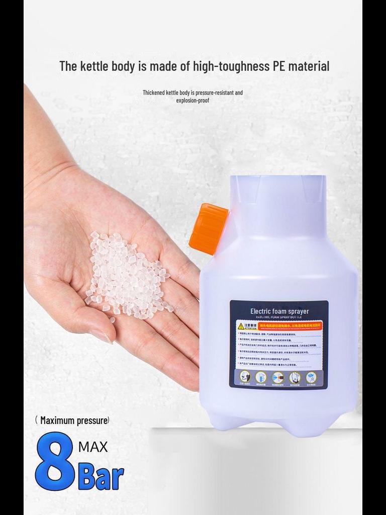 Rechargeable Electric Foam Spray Pot: Pressurized Car Wash Gun