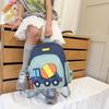 Kindergarten Cartoon Tank Car Schoolbag Super Light Children's Backpack Boys Girls Small Schoolbag