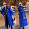 Winter Glossy Parker Female Warm Thicken Down Cotton Jacket Windproof Rainproof Women's Hooded Coat Casual Long Overcoat