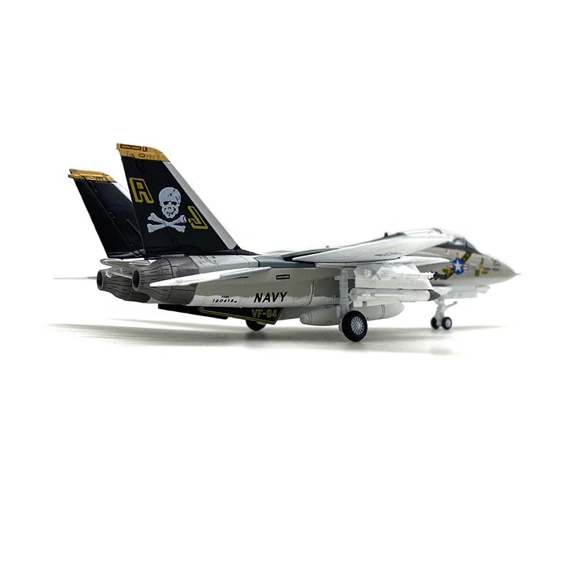 1/100 Scale USA F-14 Tomcat Fighter Alloy Model Diecast Military Missile Bomber