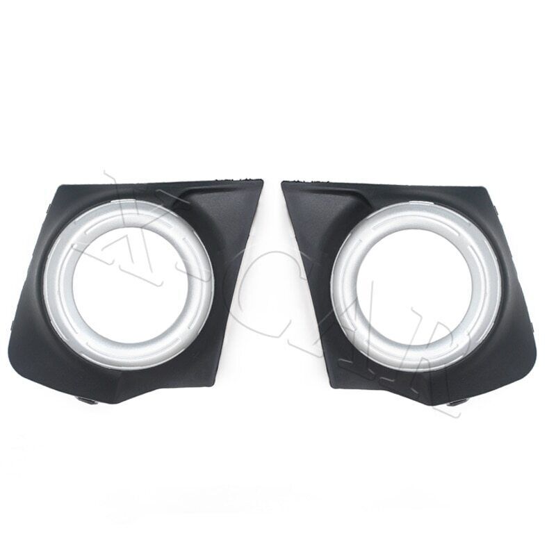 Pair front fog light frame covers For Mitsubishi L200 Triton MQ MR 2015-2018