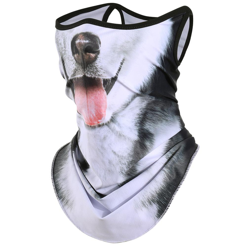 3D Animals Magic Scarf Bandana Breathable Neck Warmer Gaiter Hanging Ear Outdoor Sports Triangle Face Mask Neckerchief Summer