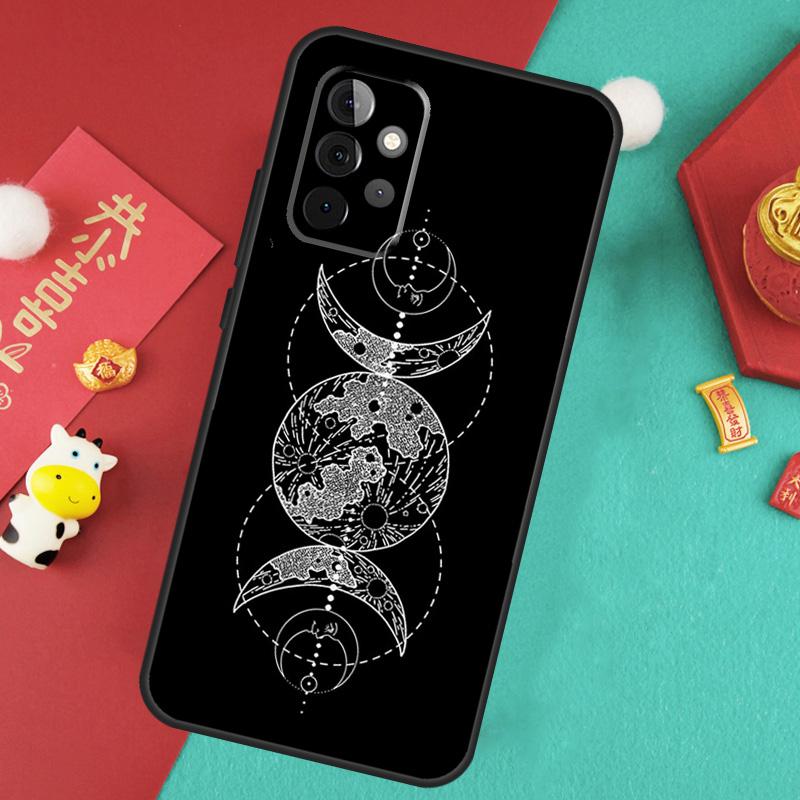 Occult Witchcraft Moon Gothic Witch Case For Samsung Galaxy A52 A32 A12 A14 A34 A54 A51 A71 A53 A33 A13 A15 A25 A35 A55 Cover