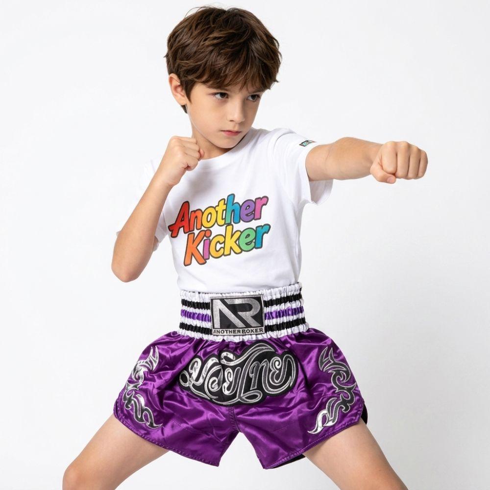 Satin Material Boxing Shorts Embroidery Design Kickboxing Shorts New Fight Shorts  MMA Training