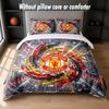 Manchester United Diseño Juego de Cama Ropa de Cama 1 Funda Nórdica + 2 Fundas de Almohada Suave Transpirable Ropa de Cama para el Hogar