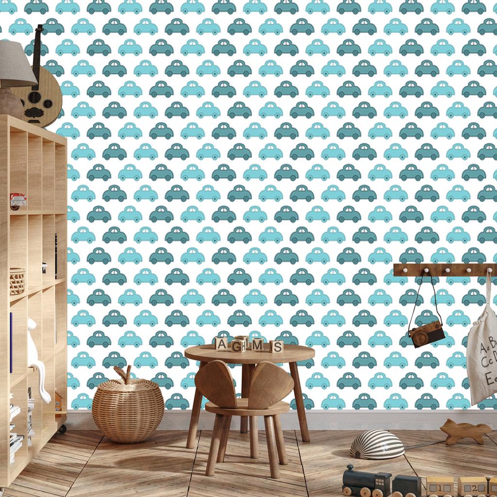 Blue Cars Wallpaper for Living Room and Bedroom 50x1000