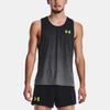 Under Armour Rush Logo Gradient Tank Men Tops Black 1377314-002