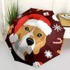 1pc dog Automatic Folding Umbrella, 8-Rib Iron Frame, Casual Outdoor Accessory for Birthday Festival Gifts yy251128161