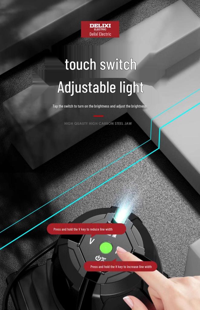 Delixi High-Precision Infrared Strong Light Laser Level 35 - Automatic Outdoor Leveling.