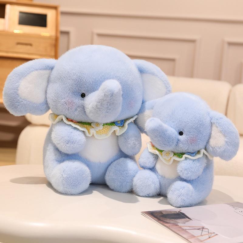 Cartoon Niedlicher Latz Elefant Puppe Niedlicher Elefant Plüschtier Puppe Mädchen Schlafkissen Geschenk Puppe