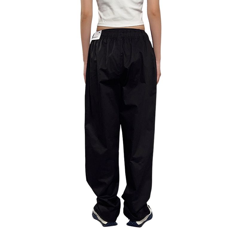 Puma Loose Breathable Lace-Up Mid-Waist Knitted Sports Pants Men Bottoms 693551-01