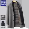 Romon Men's Winter Wool Blend Overcoat