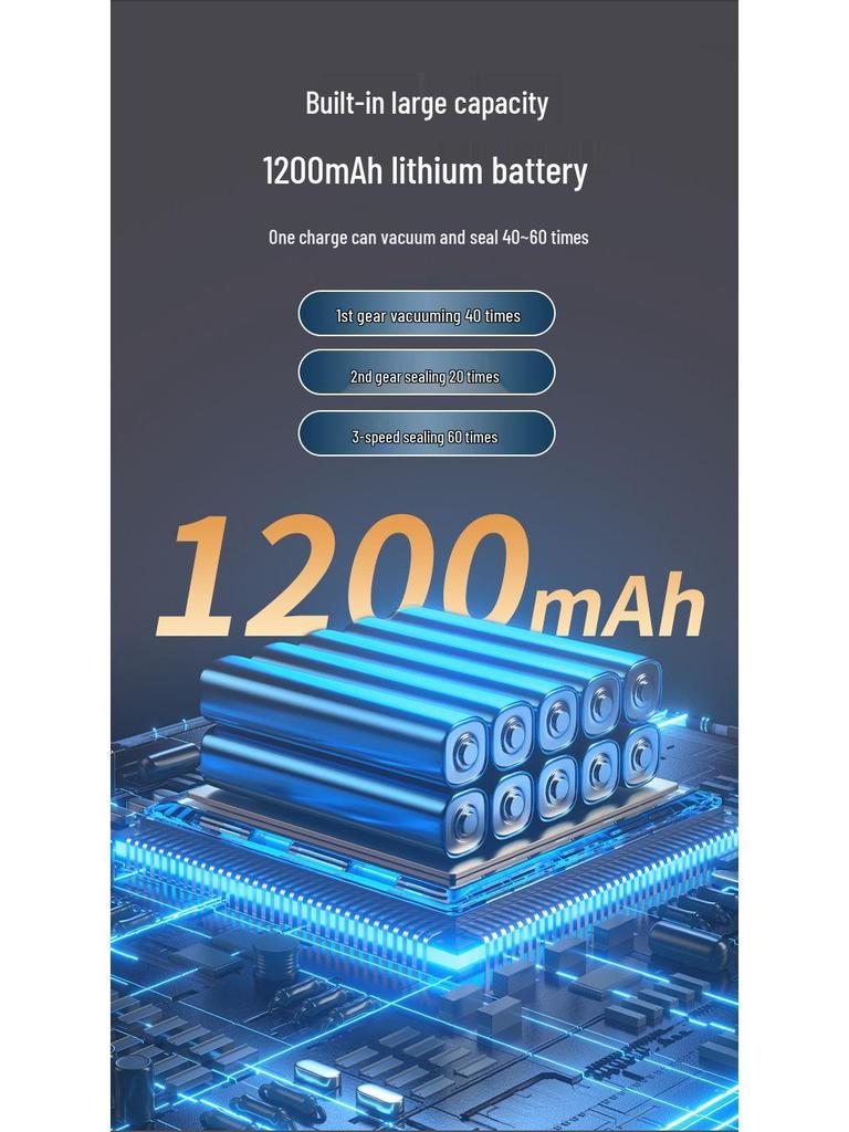 Portable Wireless Automatic Vacuum Sealer for Food Preservation