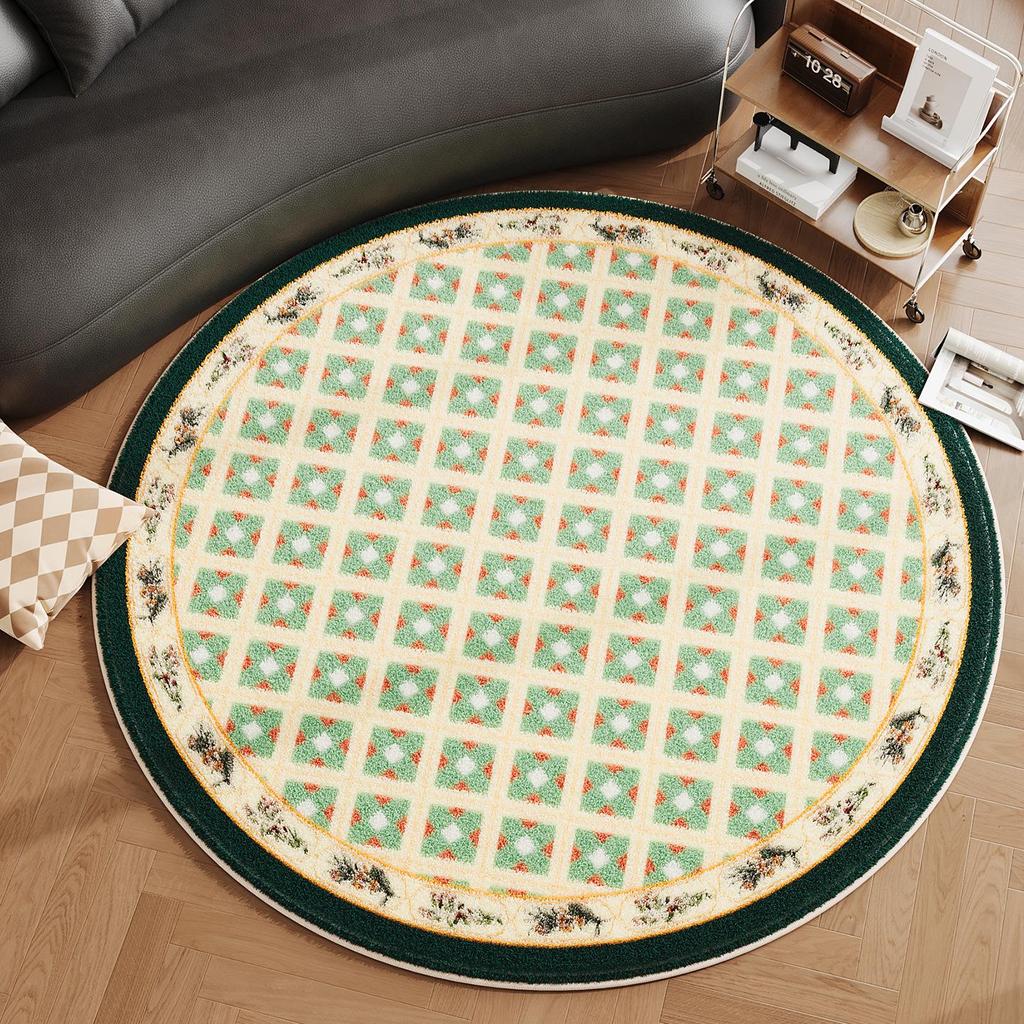 American Style Imitation Cashmere Rug: Dirt-Resistant, Non-Slip, Easy-Care Carpet for Living Room & Bedroom