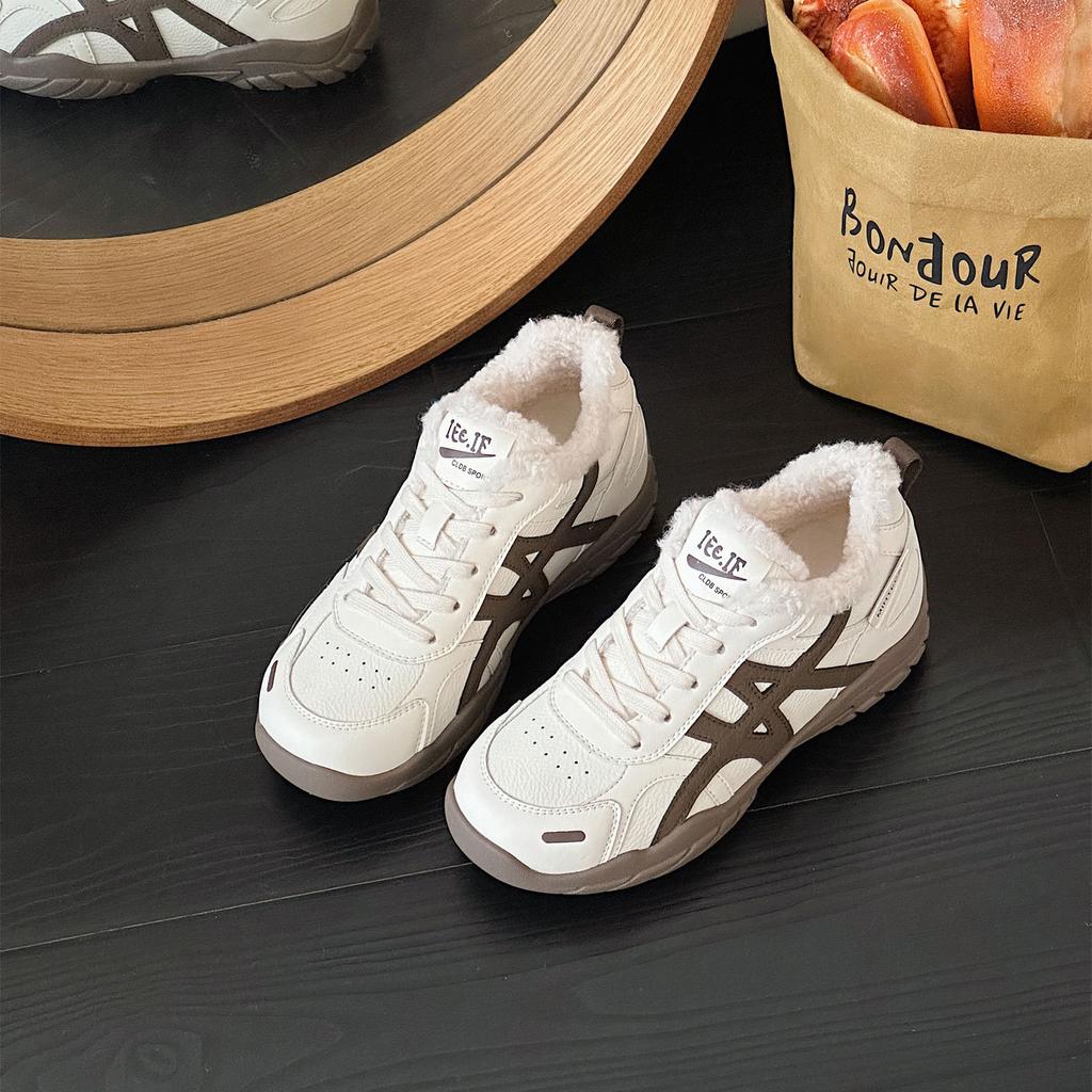Retro German Training Shoes Women's New Autumn and Winter Heightening Casual and Versatile Forrest Gump Shoes Soft-soled Cotton Warm Sports Shoes