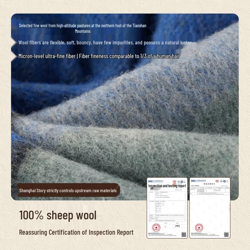 Shanghai Story 100% Wool Scarf - Gift Box Edition