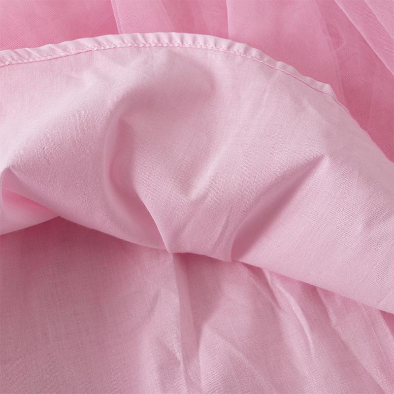 2025 New Girls' Summer Bowknot Mesh Dress - Lightweight Children's Fashion