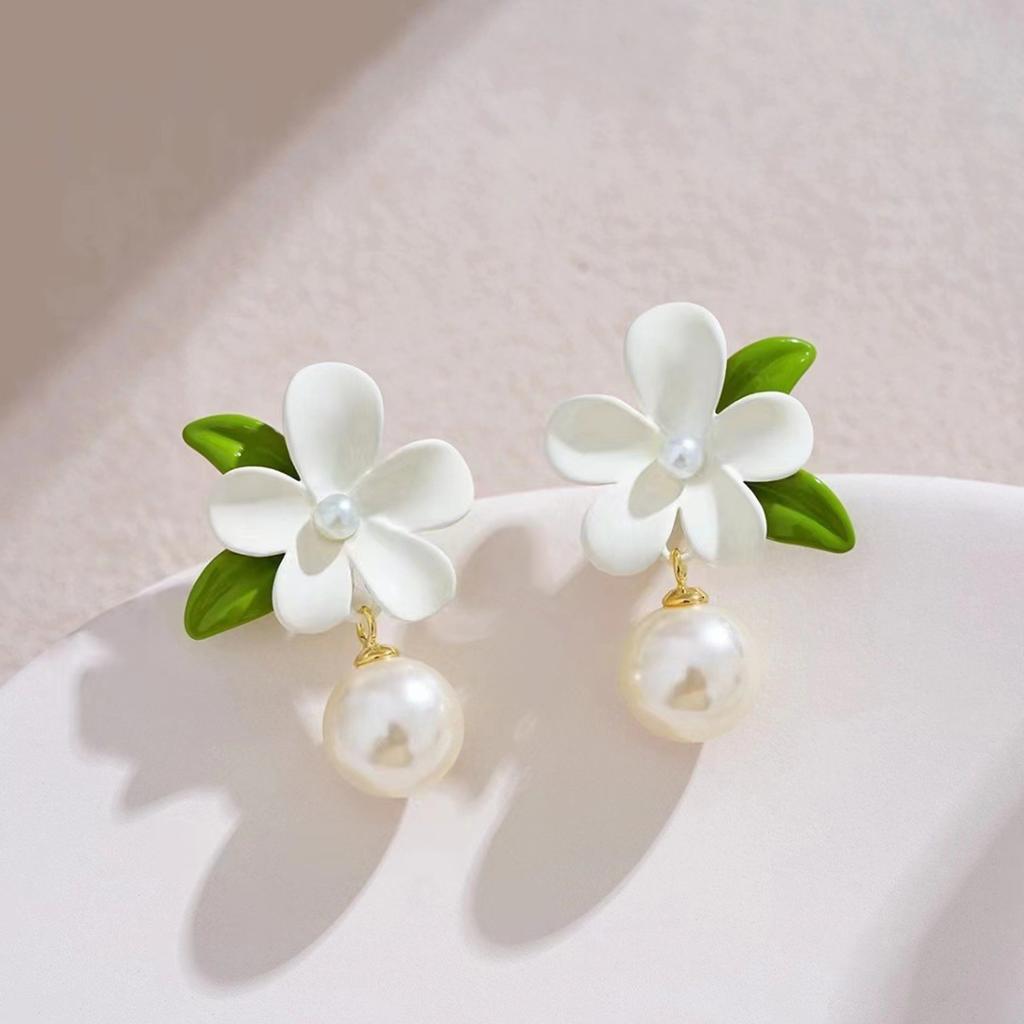 New Summer Collection Flower Dangle Earrings Jewelry for Women with Hypoallergenic & Plant Elements Style Stud Earrings Gifts