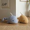 Fabric Door Stopper Sand Filling Weighted Whale Doorstop Plush Sea Animal Decorative Heavy Duty Doorstop Stopper for Home Bedroom Shape