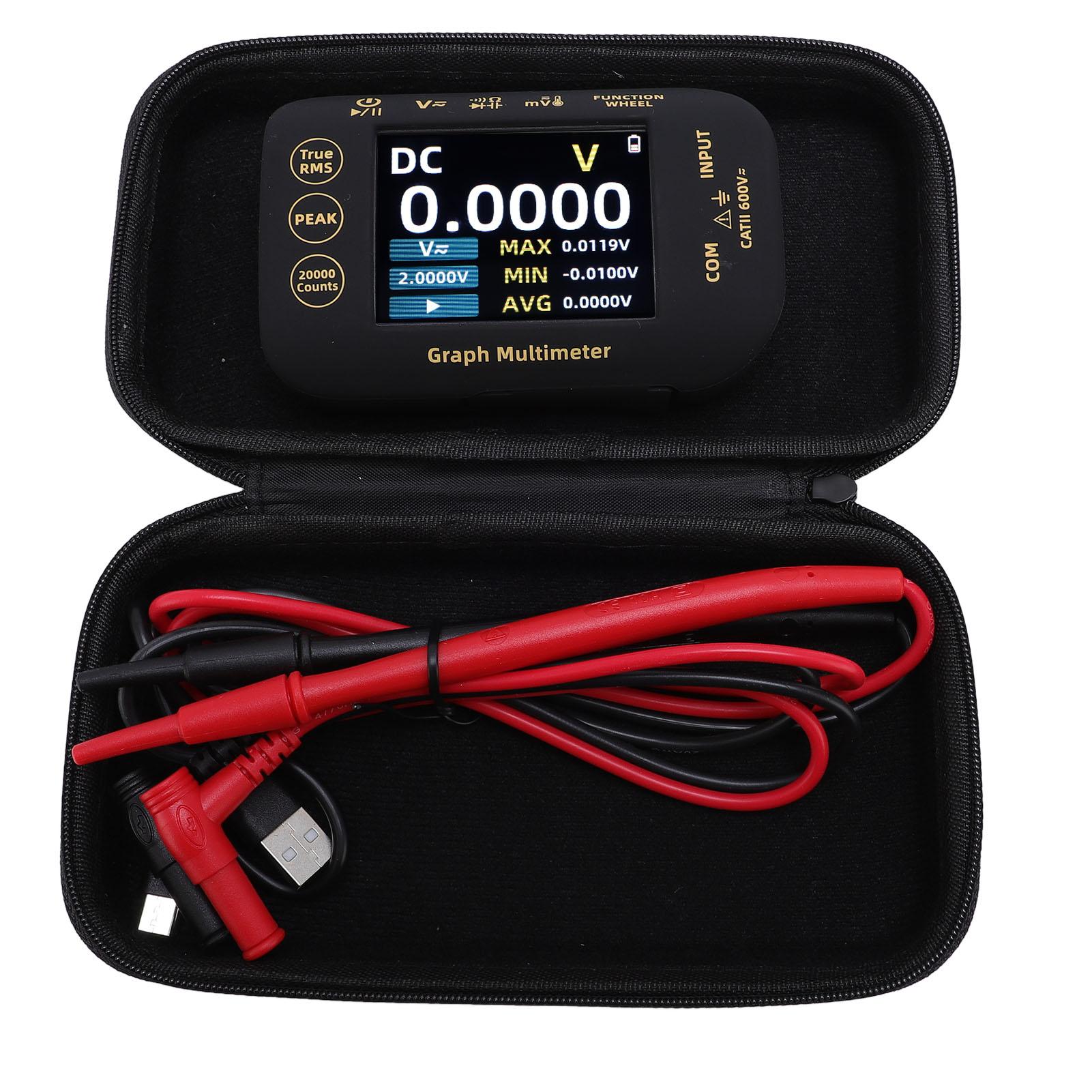 

PV Digital Multimeter 20000 Counts 2.8 Inch TFT Screen Rechargeable Graphical Multimeter Photovoltaic Electrical Tester
