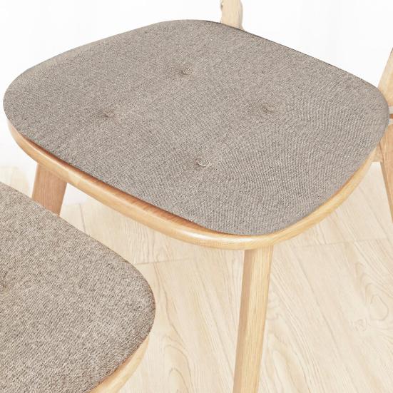 Poduszka na krzesło z paskiem mocującym antypoślizgowym Pogrubione wypełnienie gąbką Miękka elastyczna Poduszka na krzesło w kształcie kopyta końskiego Dom Kuchnia Biuro Taras