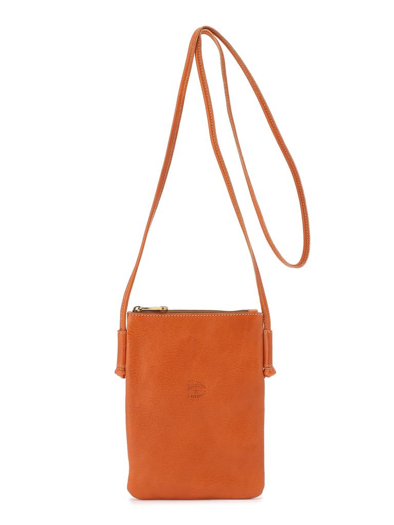 Shoulder genuine brown [IL BISONTE] bag, crossbody, leather, leather, cowhide, women's, men's, unisex, faded,