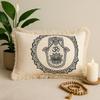Cotton Cushion Cover Hamsa Mandala 30x50cm Green