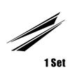 2pcs Motorcycle Side Fuel Tank Color Blocked Striped Waterproof Sticker Body Fender Vinyl Decoration Decal Auto Accessories