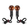For Harley Touring Road Glide Sportster Bobber Chopper Motorcycle Bullet Turn Signal Indicator Light Universal Lamp 10mm Thread
