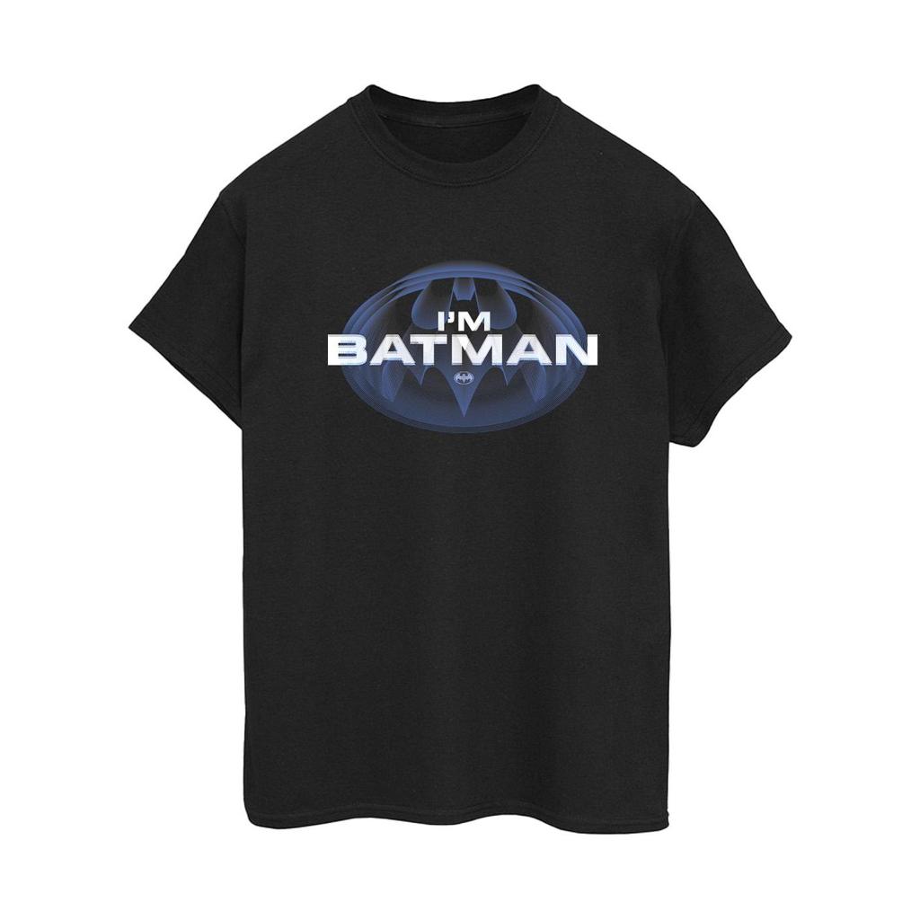 DC Comics Womens/Ladies The Flash I´m Batman Cotton Boyfriend T-Shirt