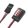 Two 180mm Receiver Extension Cables with Adapter Interface, JR Type Servo Cables for 18, 110, and 116 Scale Remote Control Cars, and Crawler-Type LED