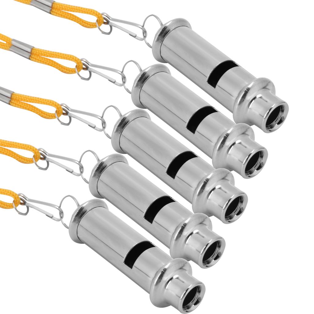 Stainless Steel Ultrasonic Pigeon Whistle with Lanyard for Dog Bird Eagle Parrot Training