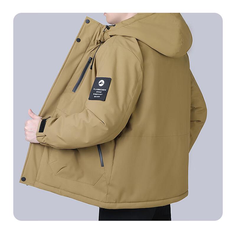 Jeanswest Men's Outdoor Winter Hooded Padded Jacket