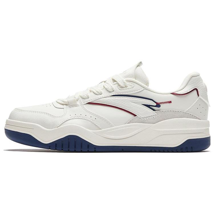 

Anta Wave Shoes Slip-Resistant Low-Top Skateboard Shoes Women s Ivory White With Pale Blue Undertones 35.5