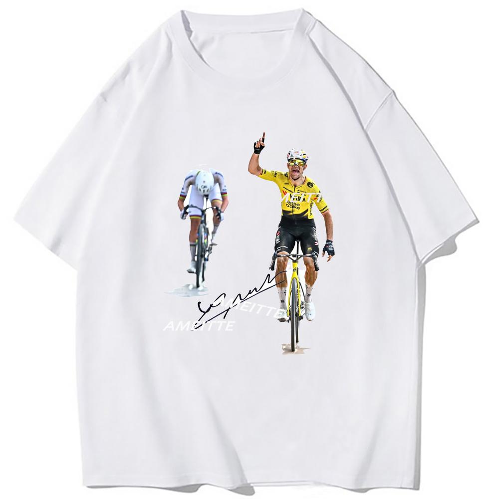 

Wout Van Aert Legeng Rider 2026 New Road Race Champion Bicycle TShirt Unisex Unisex Short Sleeve Tour Defrance Bike Jersey Tees 4XL