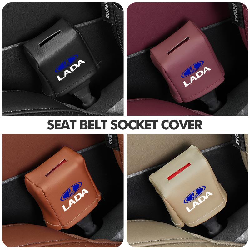 For Lada Car Seat Belt Buckle Protective Cover Safety Belt Plug Clip Case Vesta Granta Vesta Niva 4X4 Largus Vaz Samara 2110