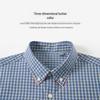 Men's 100% Cotton Long-Sleeve Plaid Shirt - Spring/Autumn, Breathable & Comfortable