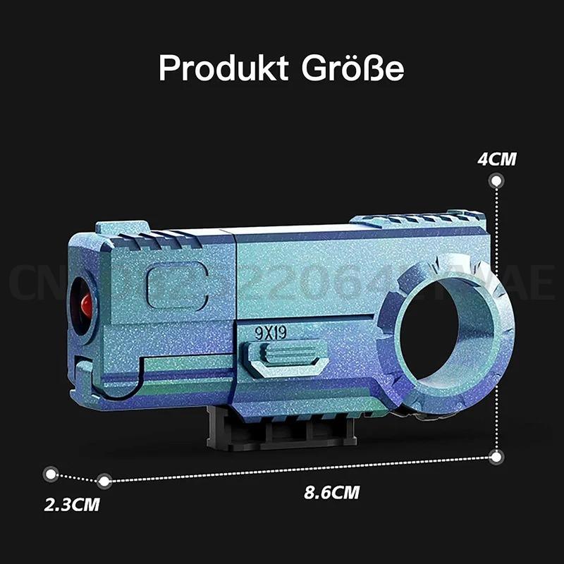 Fidget-Spielzeug für Erwachsene zum Stressabbau EDC Legierung Fingerspitzen-Spielzeug Pistole Dekompressions-Abschussmodell Ring für Angstzustände Geschenk