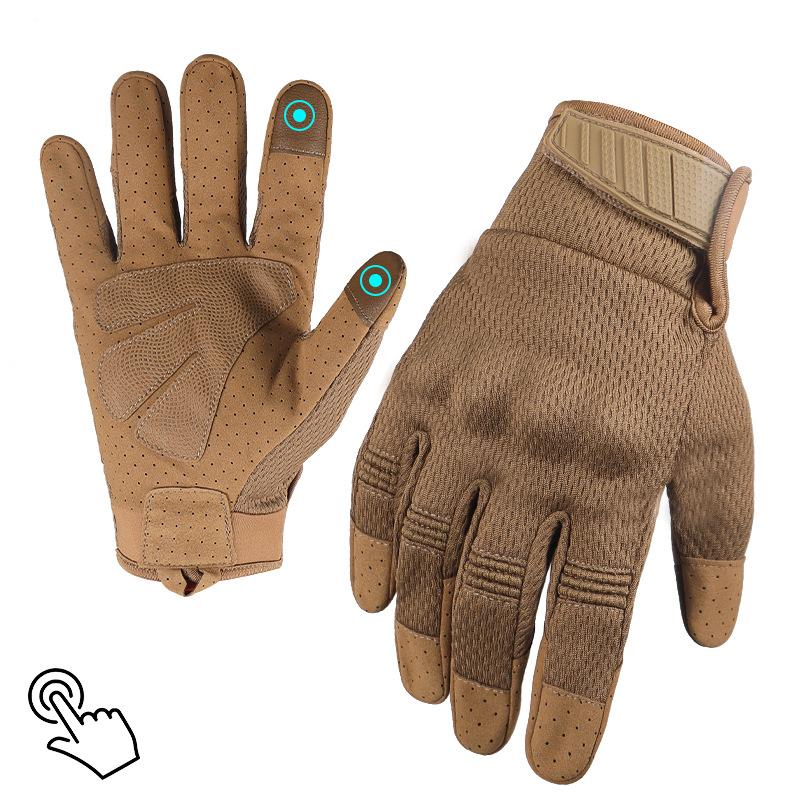 Outdoor Multifunctional Camouflage Breathable Tactical Gloves Protection Lightweight Cycling Motorcycle Gloves Touch Screen Full Finger