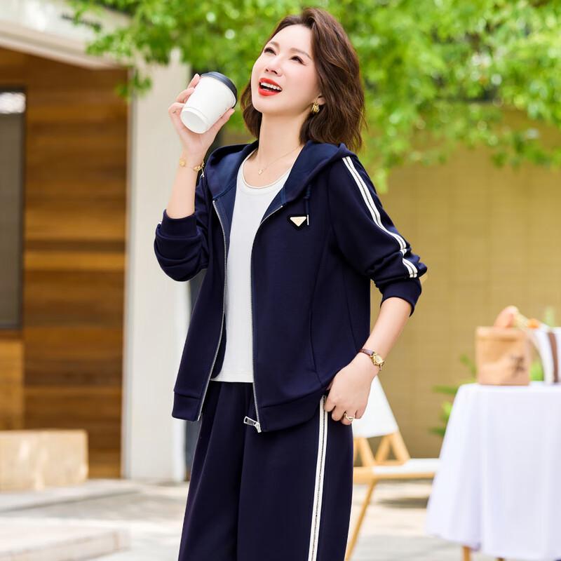 Women's Casual Hooded Two-Piece Sportswear Set