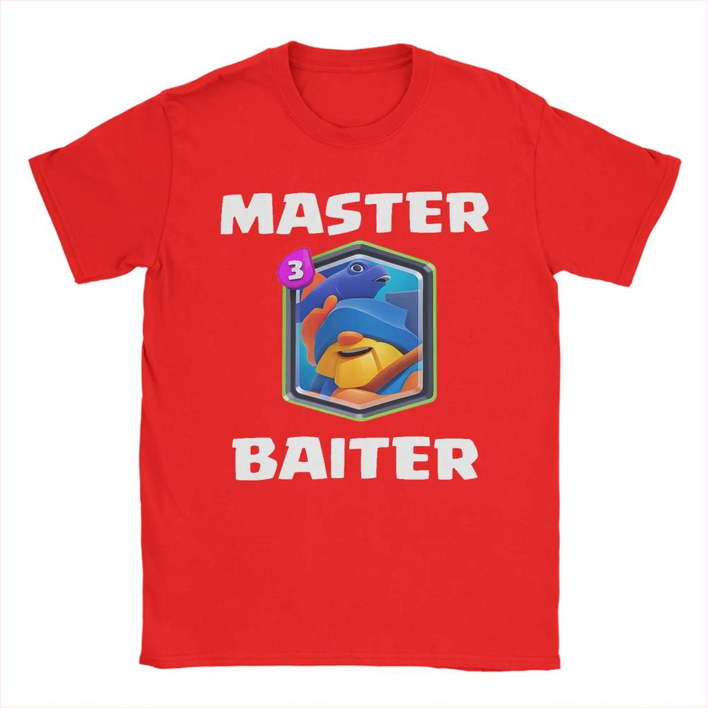 Master Baiter CClashs RRoyales TShirt Men Leisure 100 Cotton Tee Shirt Crewneck Short Sleeve T Shirt Graphic Clothes