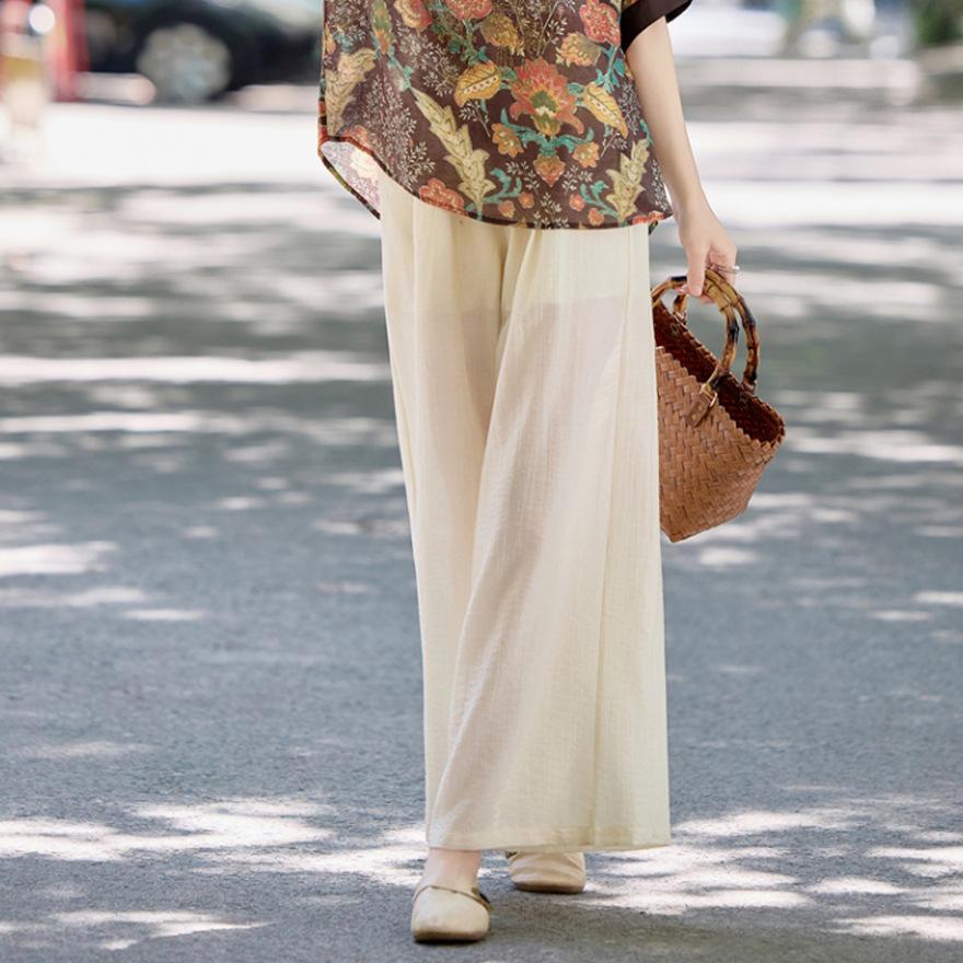 

Модный повседневный слегка полный большого размера костюм женское летнее платье новый принт топ широкие брюки юбка прикрывающий мясо комплект из двух предметов XXL