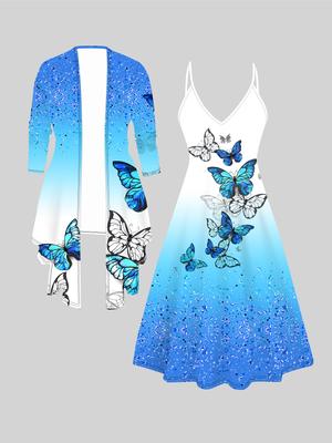 Sevgililer Günü İçin 3D Çiçek Desenli Baskılı Set Elbise Ceket, Çılgın Klasik Totem Moda Baskısı, Çeşitli Sahne Moda Stillerine Uygun