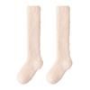 Coral Fleece Knee High Socks Thickened Coral Fleece Socks New Fuzzy Long Socks  Home Lounging