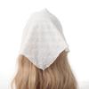 Solid Color Triangular Scarf Fabric Flower Hair Accessories Headwear  Girl Accessories