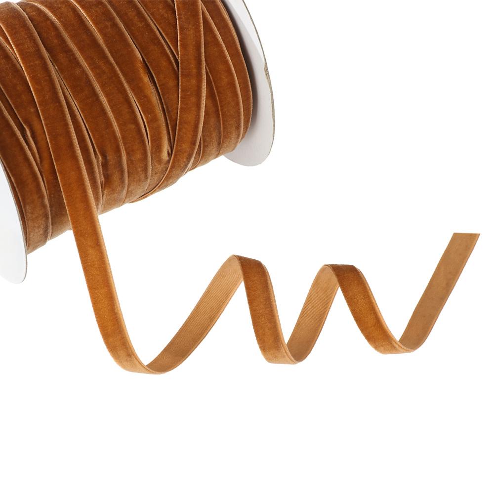 50yards 10mm Decoration Gifts Bouquet Decor Packaging Strap Wrapping Band Velvet Ribbon Flocking Silk