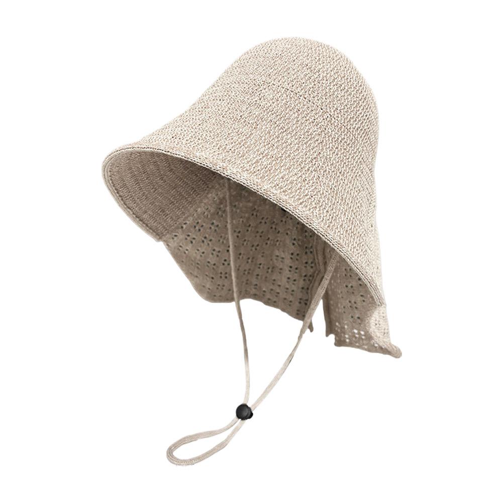Summer Knitting Sun Hat For Women Fashion Breathable Sun Protection Foldable Fisherman's Hat Versatile Hat For Outdoor Travel