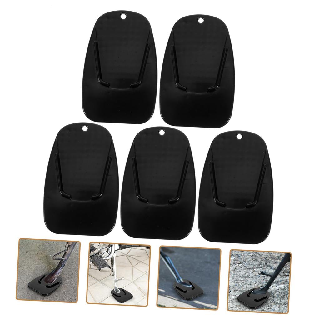 VINTORKY 5pcs Motorcycle Side Stand Pad Kickstand Cushion Corrosion Resistant Easy Install Motorcycle Stand